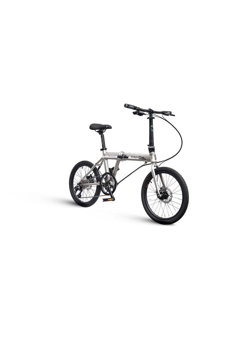 Dahon Hemingway 20 inch Portable Urban Commuter Bike | Grey, Disc Brakes | 20" Multi-terrain Tires, 9-Speed Drivetrain - Image 2